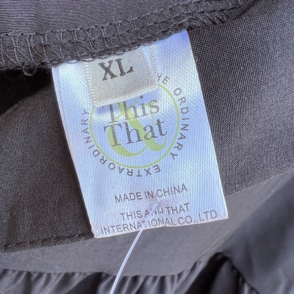 New With Tags Black Long Sleeve Dress Flowy Size XL by This That - Picture 3 of 5